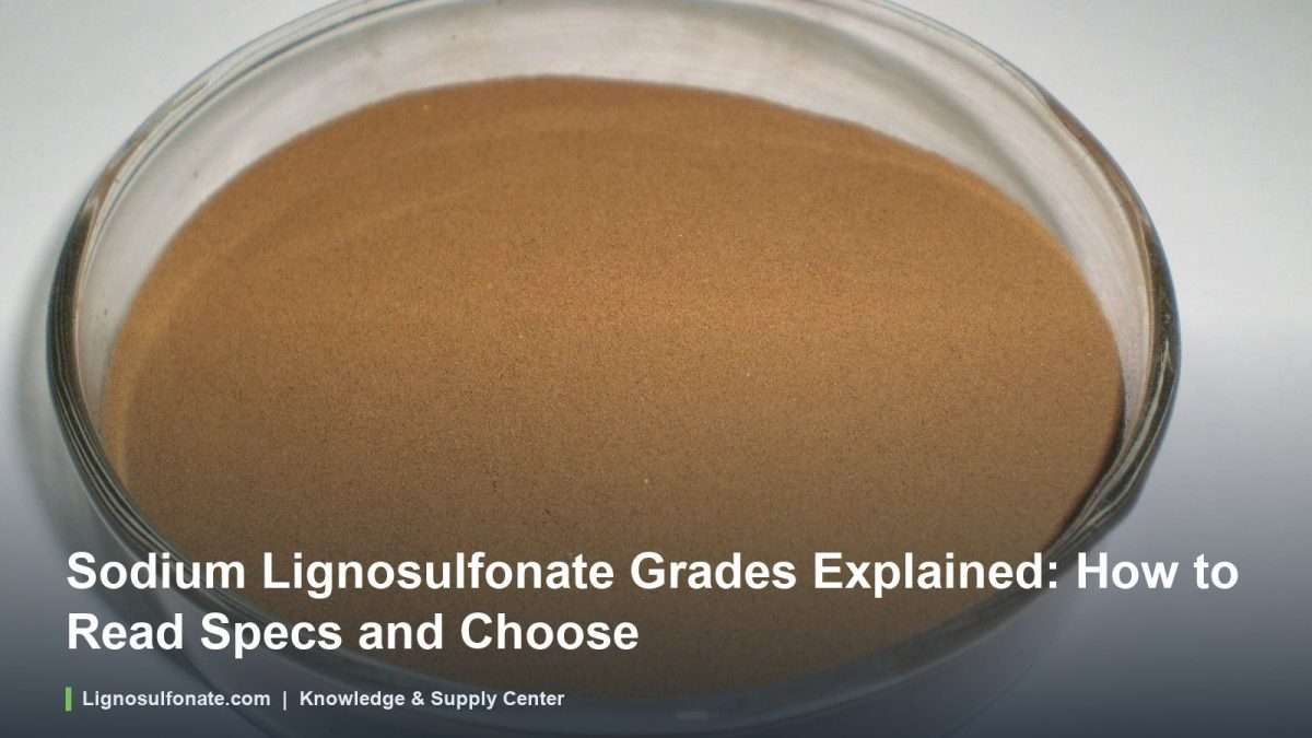 Sodium lignosulfonate powder sample