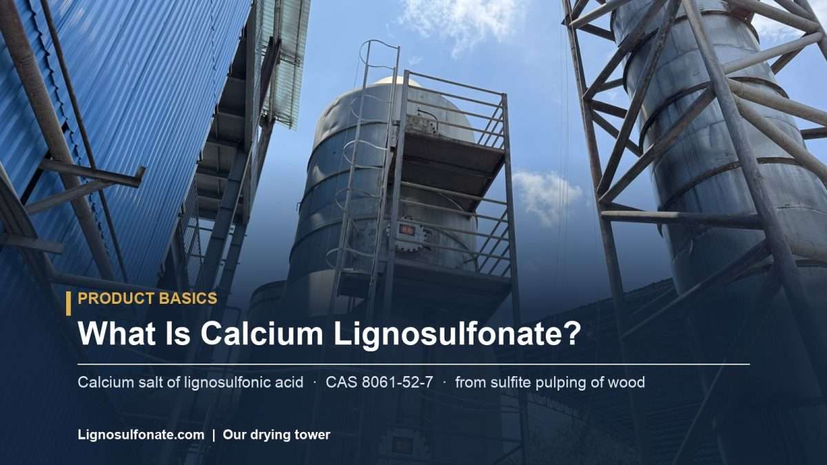 Lignosulfonate drying tower at our plant